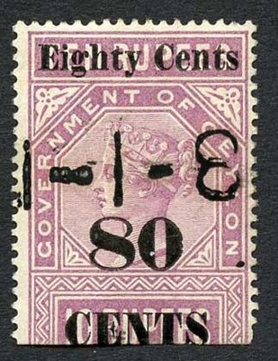 ceylon-telegraph-sgt109-80c-on-10r-rose-lilac-uneven-0-in-80