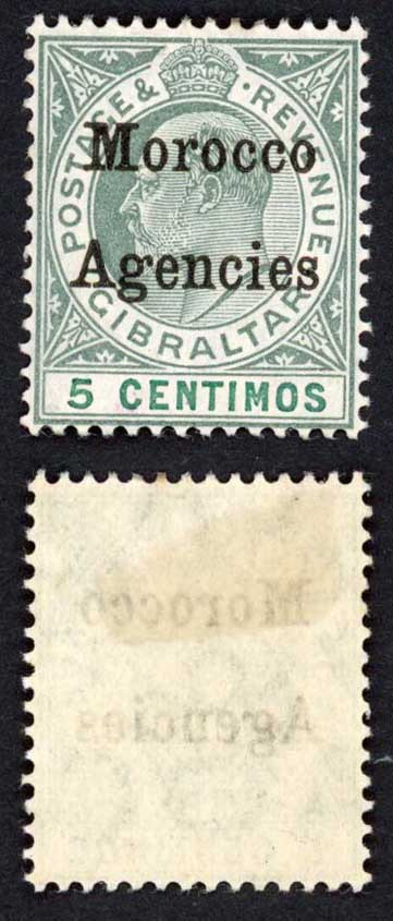 morocco-agencies-sg24-gib-5c-wmk-mca-chalky-fresh-colour-m-m-cat-22-pounds