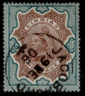 india-qv-sg108-3r-brown-green-fine-used-cat-15