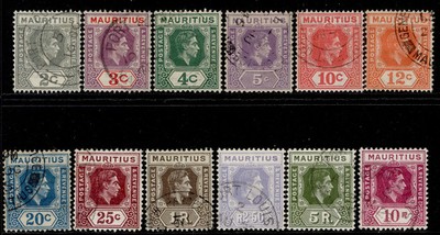 mauritius-gvi-sg252-263a-1938-49-complete-set-fine-used-cat-120