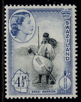 swaziland-qeii-sg57-4d-black-deep-bright-blue-lh-mint