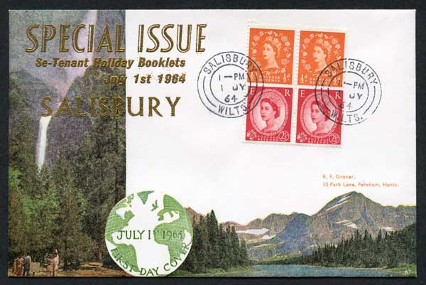 1st-july-1964-holiday-se-tenant-pane-on-illustrated-fdc