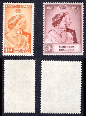 northern-rhodesia-sg48-9-1948-silver-wedding-fine-m-m-cat-120-50-pounds