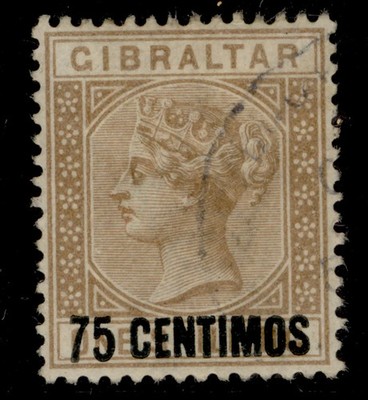 gibraltar-qv-sg21-75c-on-1s-bistre-fine-used-cat-85