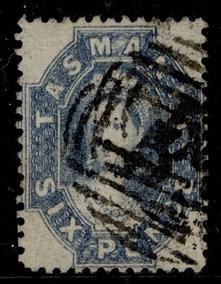 australia-tasmania-qv-sg88-6d-slate-violet-fine-used-cat-60
