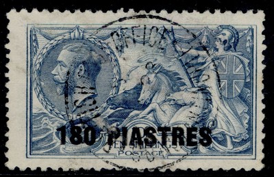 british-levant-gv-sg50-180pi-on-10s-dull-grey-blue-used-cat-45