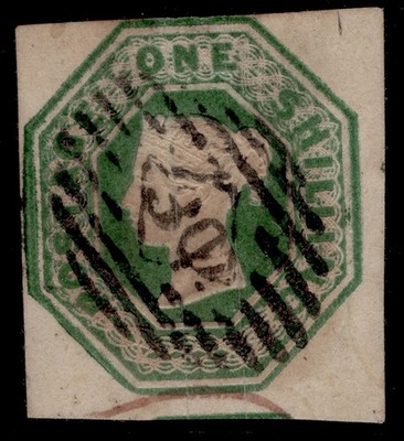gb-qv-sg56-scarce-1s-deep-green-cut-square-used-cat-900