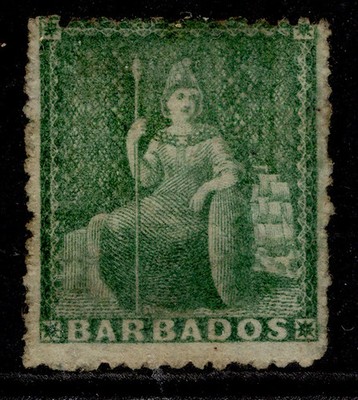 barbados-qv-sg21-d-green-unused-cat-30