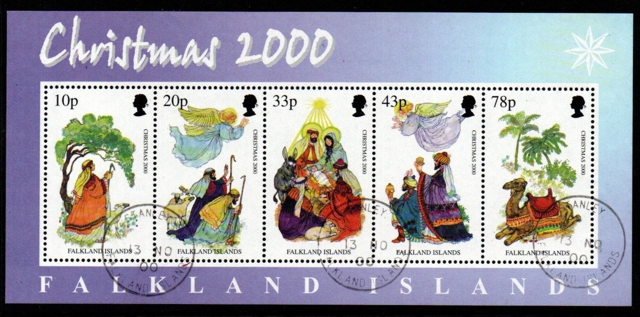 falkland-islands-sgms890-2000-christmas-fine-used