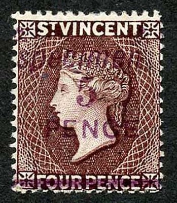 st-vincent-sg59-5d-on-4d-chocolate-opt-specimen-no-gum-cat-50-pounds