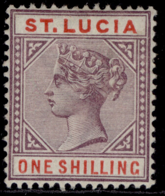 st-lucia-qv-sg50-1s-dull-mauve-red-m-mint-cat-15
