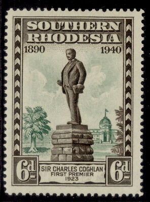southern-rhodesia-gvi-sg59-6d-chocolate-green-lh-mint