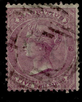 mauritius-qv-sg71-5s-rosy-mauve-used-cat-60