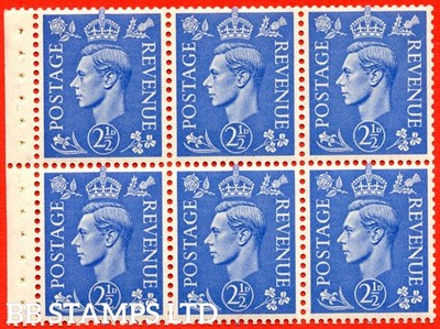 sg-489f-qb33-2d-blue-a-mounted-mint-complete-booklet-pane-of-6-pe-b72575