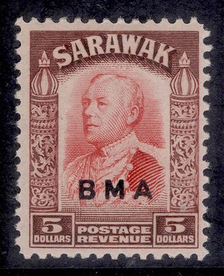 sarawak-gvi-sg144-5-scarlet-red-brown-nh-mint-cat-200