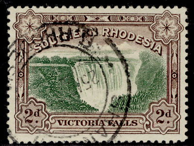 southern-rhodesia-gv-sg35-2d-green-chocolate-fine-used-cat-20