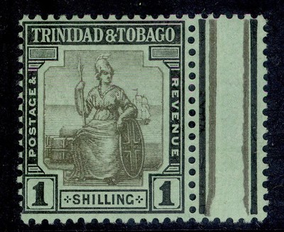 trinidad-tobago-gv-sg154c-1s-black-green-nh-mint-gutter-marginal