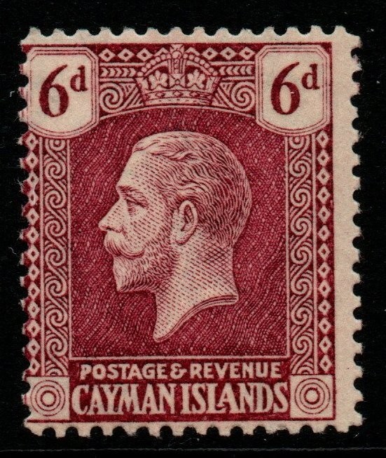 cayman-islands-sg77-1922-6d-claret-mtd-mint