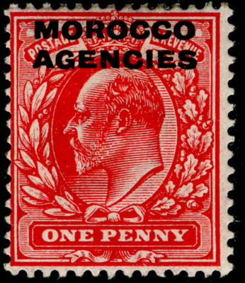 morocco-agencies-sg32-1d-scarlet-lh-mint