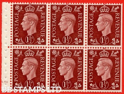 sg-464c-qb21-1d-red-brown-a-mounted-mint-cylinder-booklet-of-x6-b61953