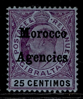 morocco-agencies-gb-edvii-sg27-25c-purple-black-blue-m-mint-cat-70