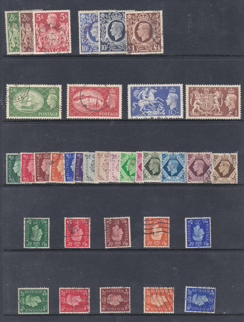 george-vi-set-of-fine-used-stamps-including-sideways-inverted-wmk