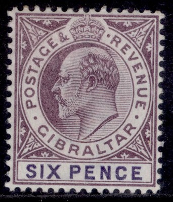 gibraltar-edvii-sg50-6d-dull-purple-violet-m-mint-cat-42