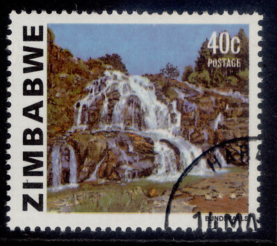 zimbabwe-qeii-sg588a-1983-40c-bundi-falls-fine-used