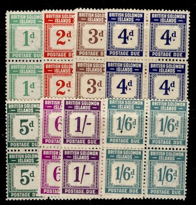 british-solomon-islands-gvi-sg-d1-d8-1940-gvi-dues-blocks-set-nh-mint-cat-380
