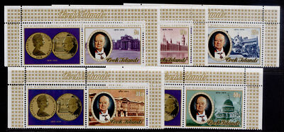 cook-islands-qeii-sg506-510-1974-winston-chuchill-set-nh-mint