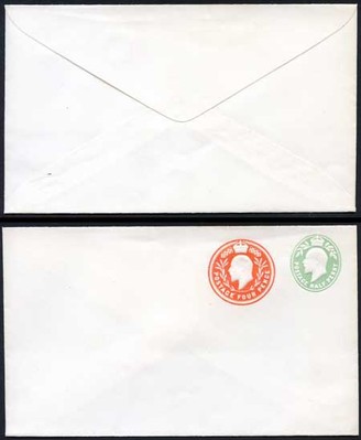 esc681-kevii-1-2d-yellow-green-and-4d-stamped-to-order-envelope-mint