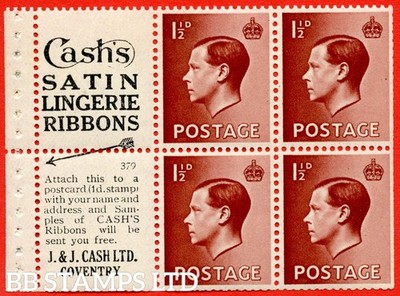 sg-459a-pb5-3-1d-brown-an-unmounted-mint-booklet-pane-of-6-perf-t-b92534