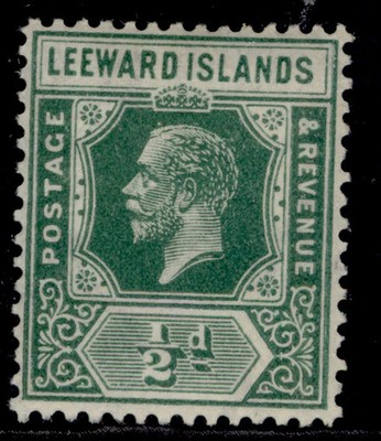 leeward-islands-gv-sg59-d-blue-green-nh-mint
