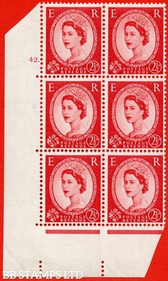 sg-544-s52-2d-carmine-red-a-mounted-mint-cylinder-block-of-6-cy-b75256