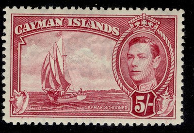 cayman-islands-gvi-sg125-5s-carmine-lake-m-mint-cat-45