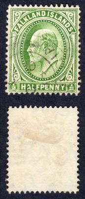 falkland-is-sgz14-kevii-1-2d-green-used-in-south-georgia-cat-24-pounds