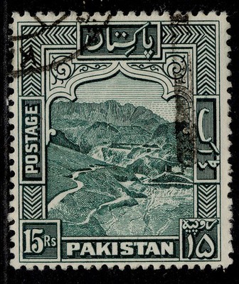 pakistan-gvi-sg42b-15r-blue-green-fine-used-cat-45