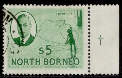 north-borneo-gvi-sg369-5-emerald-green-fine-used-cat-40