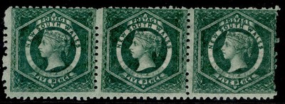 australia-new-south-wales-qv-sg215-5d-bluish-green-m-mint-cat-125-strip-x3