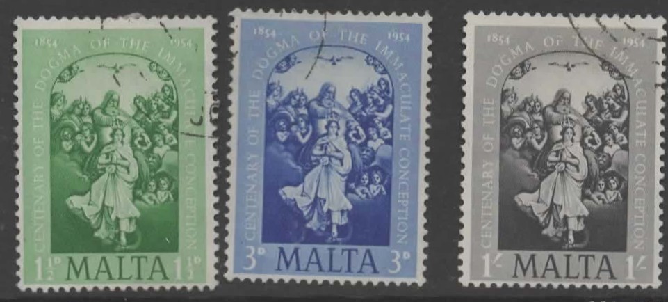 malta-sg263-5-1954-dogma-of-the-immaculate-conception-used
