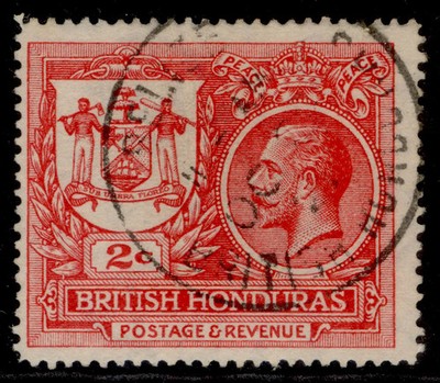 british-honduras-gv-sg121-2c-rose-red-fine-used-cds-pmk