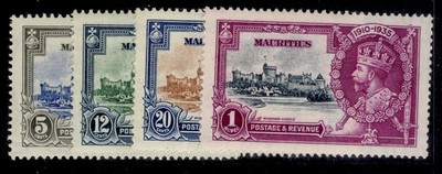 mauritius-gv-sg245-248-1935-silver-jubilee-set-m-mint-cat-38