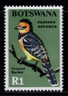 botswana-qeii-sg232-1r-levaillants-barbert-lh-mint