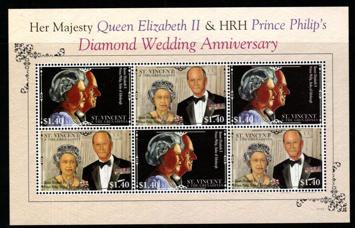 st-vincent-sg5662a-2007-diamond-wedding-anniv-of-queen-elizabeth-ii-mnh