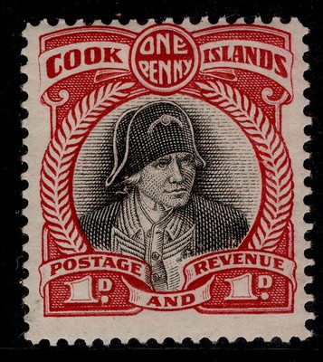 cook-islands-gv-sg100-1d-black-lake-m-mint-cat-11