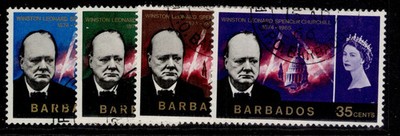barbados-qeii-sg336-339-1966-churchill-set-fine-used