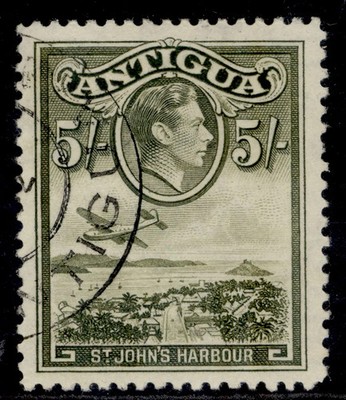 antigua-gvi-sg107-5s-olive-green-fine-used-cat-16