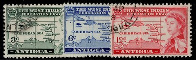 antigua-qeii-sg135-137-1958-inauguration-of-british-caribbean-set-fine-used
