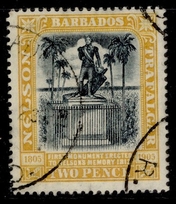 barbados-edvii-sg161-2d-black-yellow-fine-used-cat-55