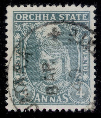 indian-states-orchha-gvi-sg40-4a-slate-very-fine-used-cat-42-cds